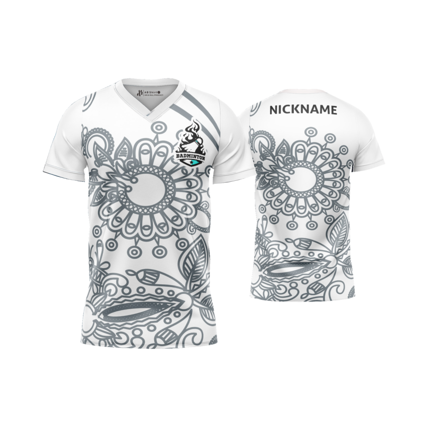 Jersey Badminton Batik Floral - Gambar 3