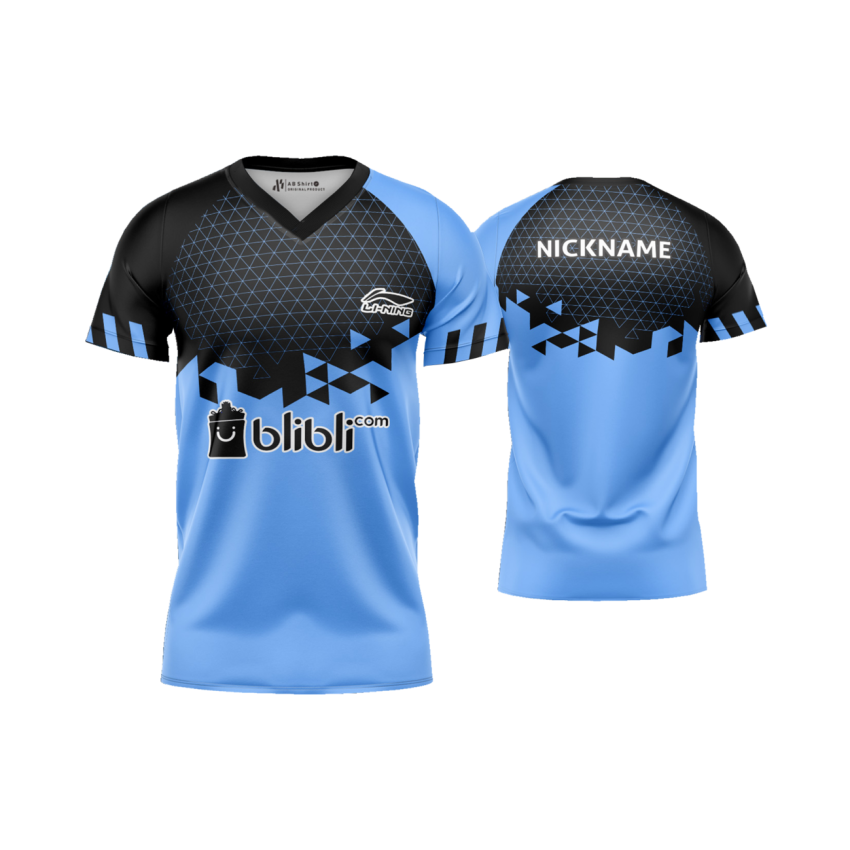 Jersey Badminton Gradient Triangle - Gambar 3