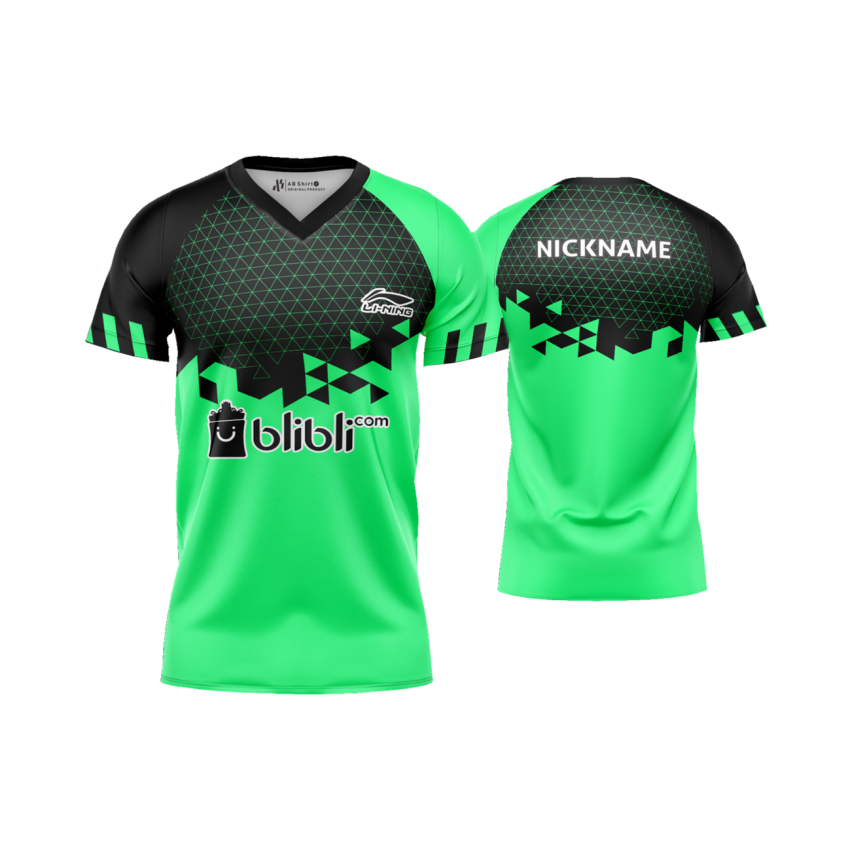 Jersey Badminton Gradient Triangle - Gambar 5