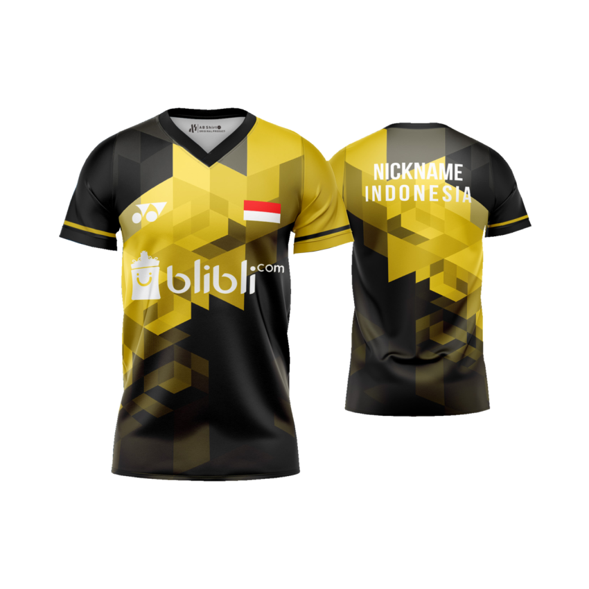 Jersey Badminton Cat Cobalt - Gambar 3