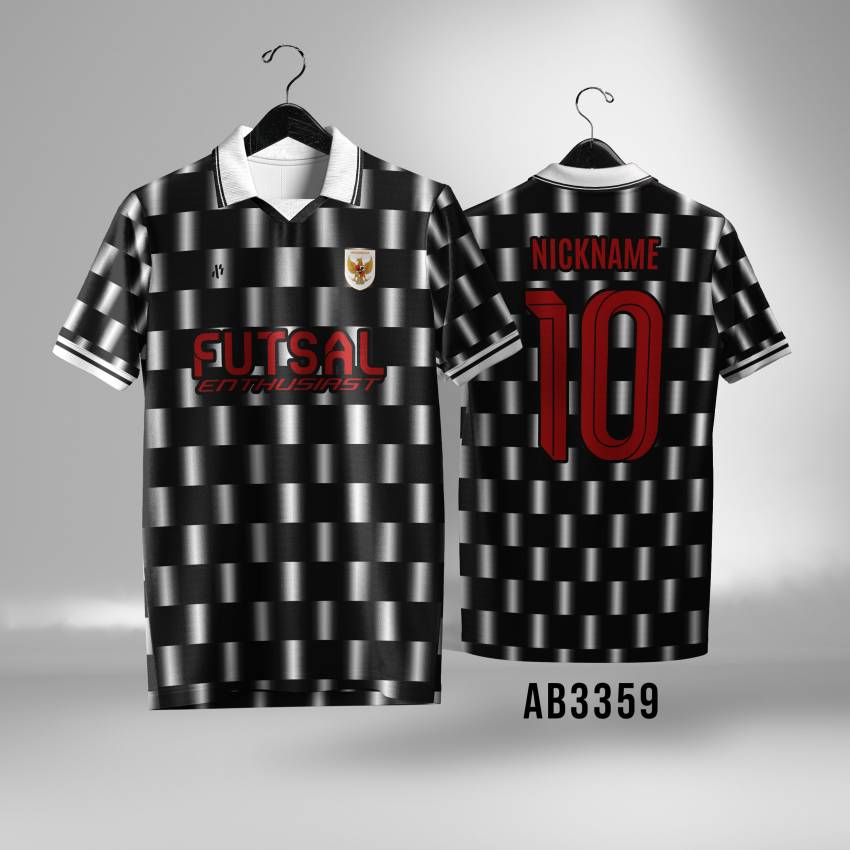 Jersey Futsal sepakbola Retro Chalk - Gambar 4