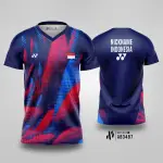 Jersey Badminton Blue Red