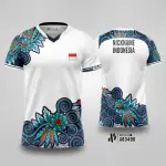 Jersey Badminton turqoise floral