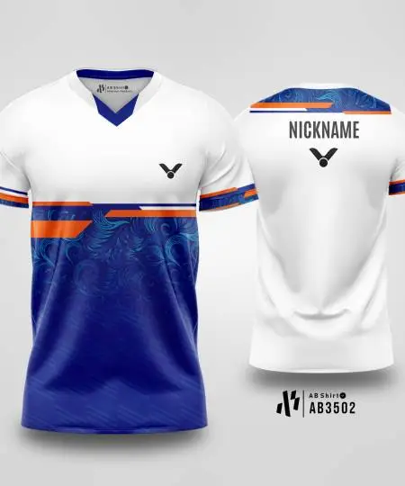 Jersey Badminton Navy White
