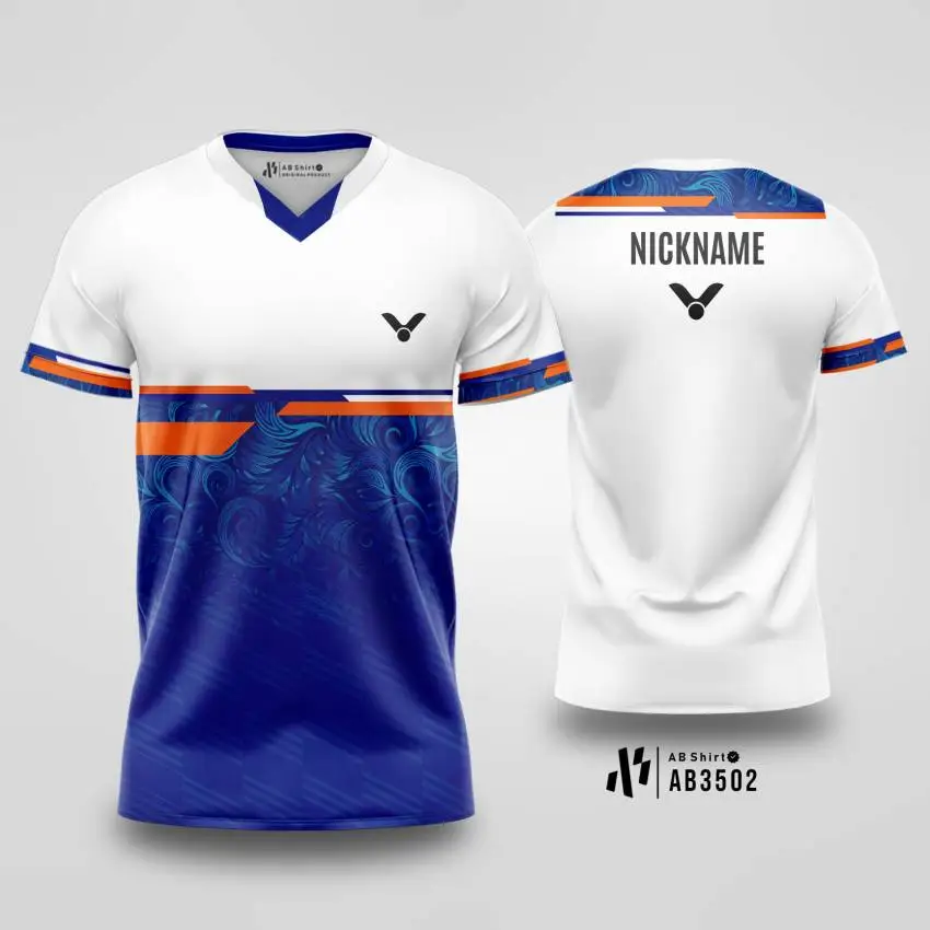 Jersey Badminton Navy White