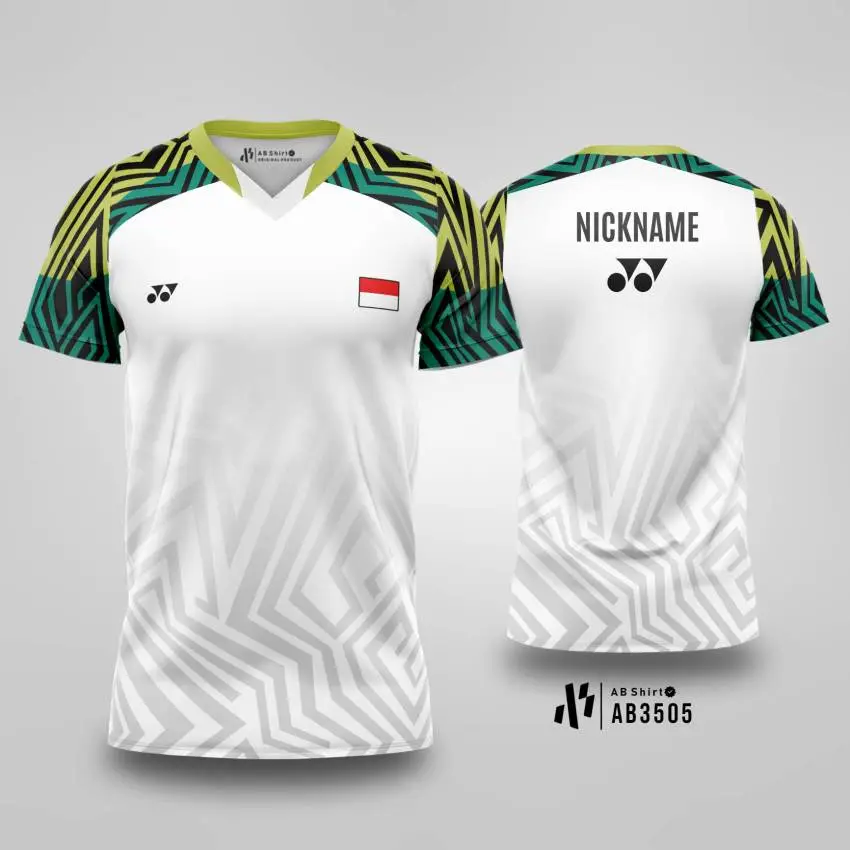 Jersey Badminton Maze Lime