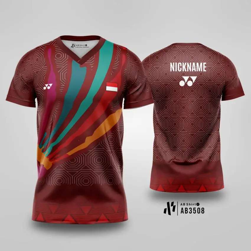 Jersey Badminton Shuttle Burgundy