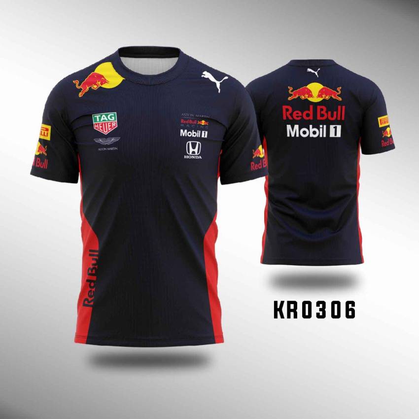 Red Bull Racing F1 2020 RARE Team Issue Polo. Kaos Polo Pria Formula 1