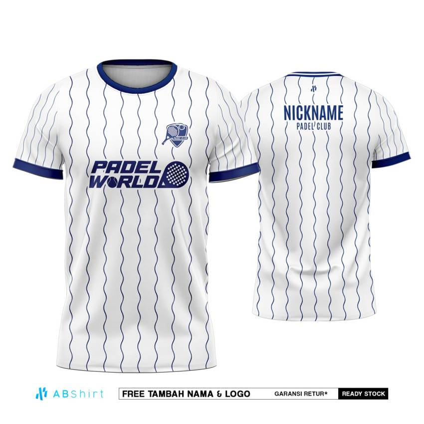 Jersey Padel Custom Curve Line