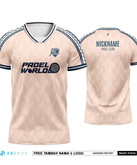 Jersey Padel Custom Peach Retro