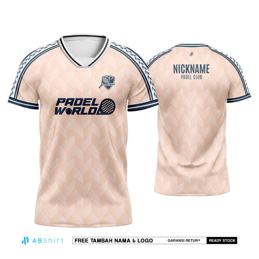 Jersey Padel Custom Peach Retro