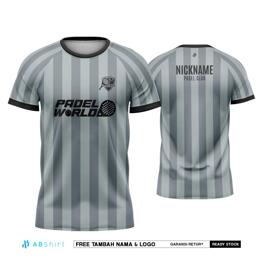 Jersey Padel Custom Grey Line