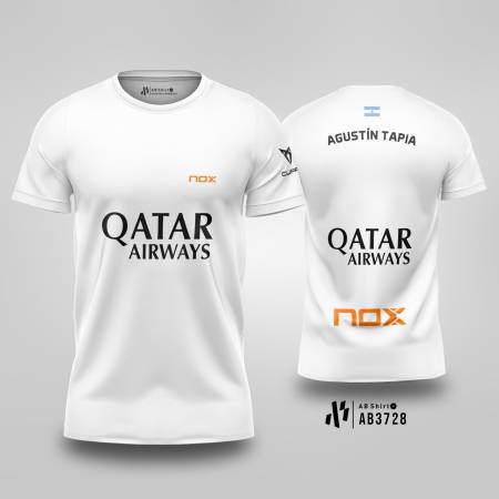Kaos Jersey padel Team NOX Agustin Tapia 2025 - WHITE