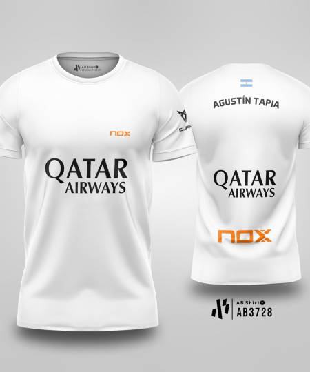 Kaos Jersey padel Team NOX Agustin Tapia 2025 - WHITE
