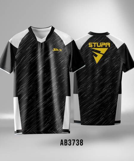 Kaos Jersey padel Team Siux Electra Stupa - BLACK