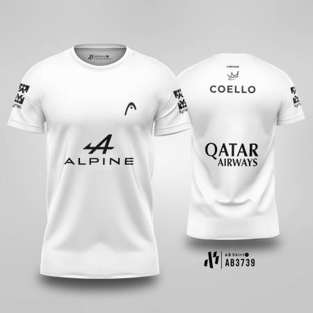 Kaos Jersey Padel Team Head Arturo Coello - WHITE