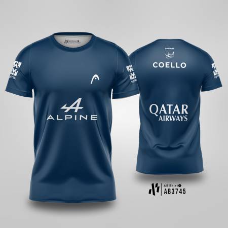 Kaos Jersey Padel Team Head Arturo Coello - Navy