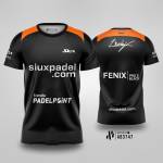 Kaos Jersey Padel Team Siux Leo Augsburger Fenix - Black
