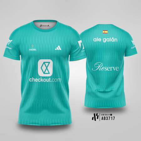 Kaos Jersey Padel Ale Galán Premier Padel 2025 - Turqoise