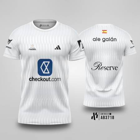 Kaos Jersey Padel Ale Galán Premier Padel 2025 - White