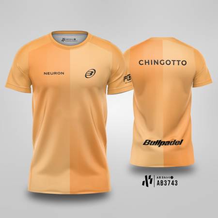 Kaos Jersey Padel Bullpadel Cinera Chingotto - ORANGE