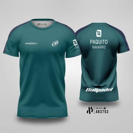 Kaos Jersey Padel Team Bullpadel Paquito 2025 - Dark Green