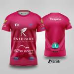 Kaos Jersey Padel Team Bullpadel Tatsu Fede Chingotto - PINK