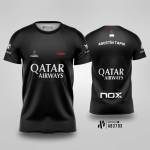 Kaos Jersey Padel team NOX Agustín Tapia - Premier Padel - BLACK