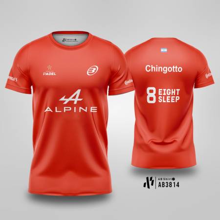 Kaos Jersey Padel Team Bullpadel Fede Chingotto alpine paris major premier padel 2025