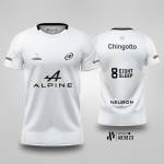 Kaos Jersey Padel Team Bullpadel 25I STONE Fede Chingotto alpine premier padel 2025 - White