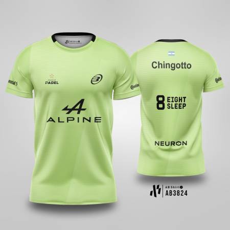 Kaos Jersey Padel Team Bullpadel 25I STONE Fede Chingotto alpine premier padel 2025 - Limon